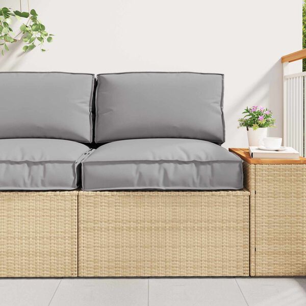 vidaXL Set de coussins de palette 2 pcs Gris Tissu Oxford