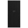 vidaXL Armoire Ch&ecirc;ne noir 82,5 x 51,5 x 180 cm Bois d'ing&eacute;nierie