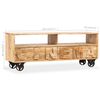 vidaXL Meuble TV Bois de manguier massif 120 x 30 x 48 cm