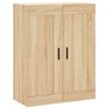 vidaXL Buffet haut Ch&ecirc;ne sonoma 69,5x34x180 cm Bois d'ing&eacute;nierie