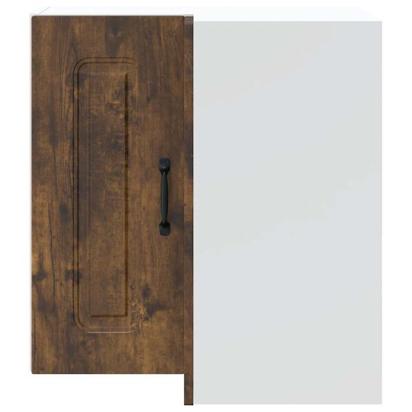 vidaXL Armoire murale d'angle de cuisine Kalmar chêne fumé