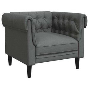 vidaXL Canap&eacute; Gris fonc&eacute; 78,5 x 74,5 x 74,5 cm Polyester
