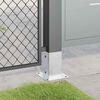 vidaXL Bases de poteau carrées 4 pcs argent 81x81 mm acier galvanisé