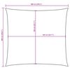 vidaXL Voile de parasol tissu oxford carr&eacute; 6x6 m cr&egrave;me