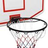 vidaXL Panneau de basket-ball Blanc 109x71x3 cm Polyéthylène