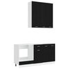 vidaXL Unit&eacute; de cuisine LYON 5 pcs Ch&ecirc;ne noir Bois d'ing&eacute;nierie