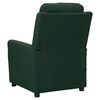 vidaXL Fauteuil de massage Vert foncé Tissu