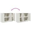vidaXL Buffet blanc 99x39x73 cm acier