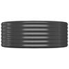 vidaXL Lit surélevé de jardin Acier galvanisé Anthracite