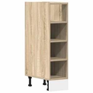vidaXL Armoire basse "Riga" ch&ecirc;ne sonoma 20x44,5x81,5 cm