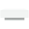 vidaXL Table basse avec lumières LED blanc 80x80x31 cm
