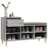 vidaXL Armoire à chaussures Sonoma gris 102x36x60 cm Bois d'ingénierie