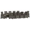 vidaXL Ensemble de salle &agrave; manger pour jardin 11 pc PP