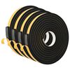 vidaXL Ruban adh&eacute;sif en mousse 4 pc Noir 20mm x 5m Mousse CR