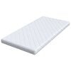 vidaXL Matelas Blanc 120 x 200 cm Tissu jacquard