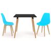 vidaXL Ensemble de salle &agrave; manger 3 pcs Bleu