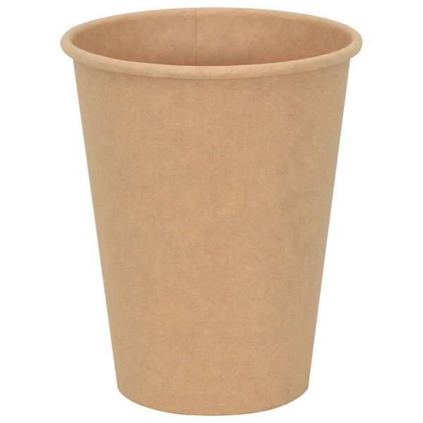 vidaXL Tasses à café en papier 1000 pcs 12oz 300ml marron