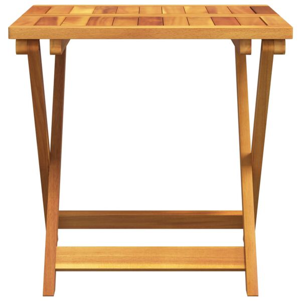 vidaXL Table pliable de jardin 50x50x50 cm bois d'acacia solide