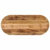 vidaXL Dessus de table 80x40x3,8 cm ovale bois massif de manguier brut
