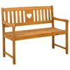 vidaXL Banc ext&eacute;rieur Naturel 110 x 55,5 x 90 cm Bois d'Acacia Massif