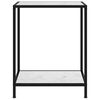 vidaXL Table console Blanc 60x35x75 cm Verre tremp&eacute;