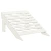 vidaXL Chaise de jardin Adirondack avec pouf et table Sapin Blanc