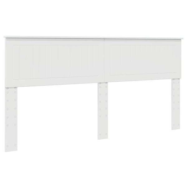 vidaXL T&ecirc;te de lit Blanc 180 cm Bois d'ing&eacute;nierie