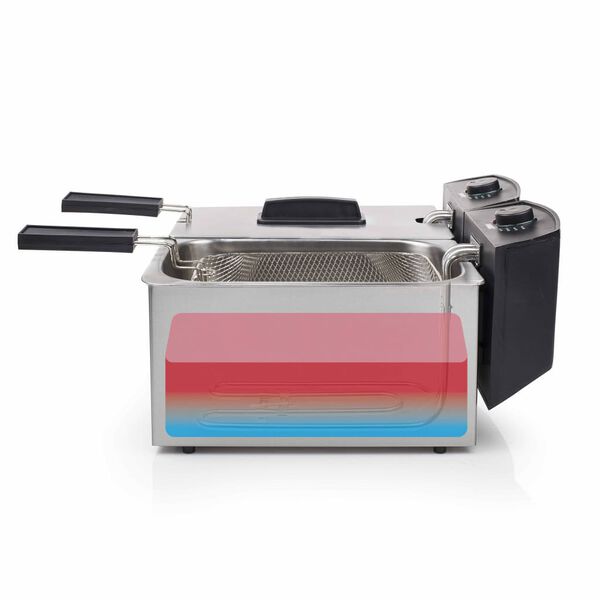 Princess Friteuse double 6 L 3600 W Argenté 183123