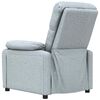 vidaXL Fauteuil de massage Gris clair Tissu