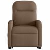 vidaXL Fauteuil inclinable &eacute;lectrique marron tissu