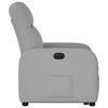 vidaXL Fauteuil inclinable &eacute;lectrique gris nuage tissu