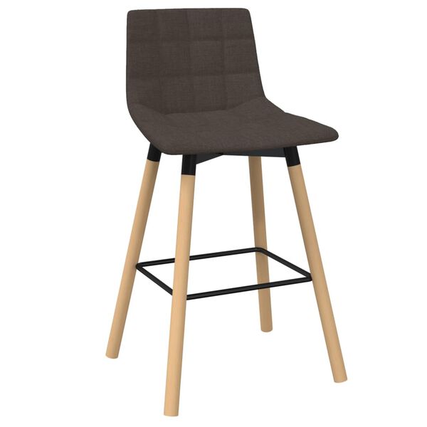 vidaXL Tabouret de bar Taupe Tissu