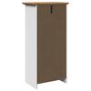 vidaXL Armoire de salle de bain BODO blanc et marron 44x30x90 cm