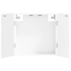 vidaXL Cabinet pour cible ALKMAAR Blanc 52,5 x 10,5 x 53,5 cm