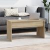 vidaXL Table basse ch&ecirc;ne fum&eacute; 102x50,5x52,5 cm bois d'ing&eacute;nierie