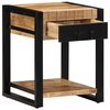 vidaXL Table d'appoint 40x40x50 cm bois massif de manguier brut