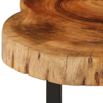 vidaXL Table basse bois d'acacia massif 60x55x25 cm