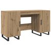vidaXL Bureau ch&ecirc;ne artisanal 140 x 50 x 75 cm Bois d'ing&eacute;nierie