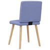 vidaXL Chaises à manger lot de 2 bleu jean tissu