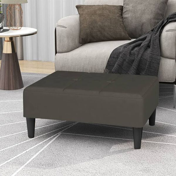 vidaXL Repose-pied Gris fonc&eacute; 78x56x32 cm Velours