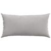 vidaXL Coussins de canapé 2 pcs Gris clair 80 x 40 cm tissu