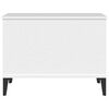 vidaXL Table basse Blanc 60x44,5x45 cm Bois d'ing&eacute;nierie