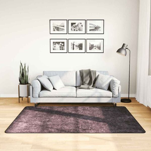 vidaXL Tapis lavable antidérapant 120x180 cm anthracite