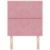 vidaXL T&ecirc;te de lit avec t&ecirc;te de lit Rose 80 cm Velours