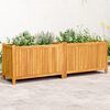 vidaXL Jardini&egrave;re avec doublure 153x38,5x50 cm bois massif d'acacia
