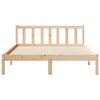 vidaXL Cadre de lit extra long sans matelas 140x210 cm bois massif pin