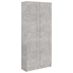 vidaXL Biblioth&egrave;que Gris b&eacute;ton 82,5x30,5x185,5 cm Bois d'ing&eacute;nierie