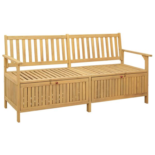 vidaXL Banc de rangement avec stockage avec porte Acacia massif