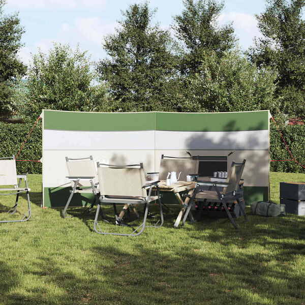 vidaXL Brise-vent de camping vert 340x130 cm imperm&eacute;able