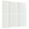 vidaXL Cloison de s&eacute;paration pliable 5 panneaux 200x170 cm Blanc